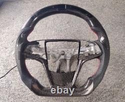Suitable for Cadillac CTSL CTS ATS ATSL Carbon fiber+LED steering wheel + Cover