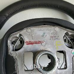 Tesla Model 3 Steering Wheel Buttons Trim Spoke Cover Black Leather 1095222-00-K