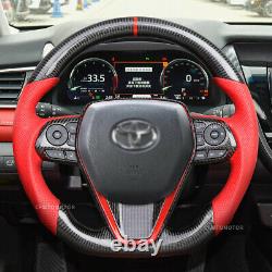 Toyota Camry 2018-2021 Carbon Fiber Perforated Steering Wheel