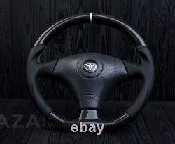 Toyota steering wheel for Supra Celica MR2 Altezza Chaser JZX100 Carbon Fiber