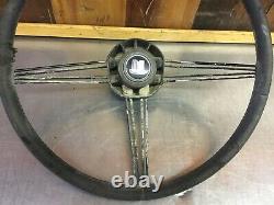 Triumph TR250 Original Steering Wheel With Spokes Cover! VERY Rare Find! T2079