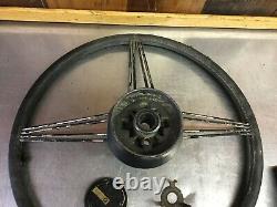 Triumph TR250 Original Steering Wheel With Spokes Cover! VERY Rare Find! T2079