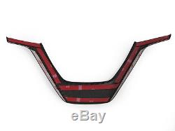 USA BMW F10 F12 F13 5 6 Series Real Carbon Fiber Steering Wheel Cover Overlay