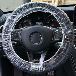 Universal 500 Car Steering Wheel Cover For Disposable Plastic Protective Covers