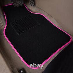 Universal Car Seat Covers with lace Steering Wheel Cover Car Floor Mats Pink