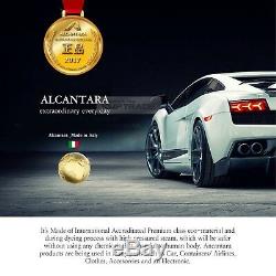 Universal Organic Alcantara Dark Gray Steering Wheel Handle Cover for All Vehicl