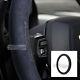 Universal Organic Alcantara Dark Navy Steering Wheel Handle Cover for All Vehicl