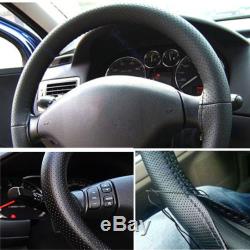 Universal PU Leather DIY Car Steering Wheel Cover With Needles and Thread