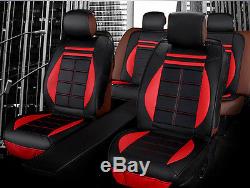 Universe PU Leather Car Seat Cover Cushion Headrest + Steering Wheel Cover