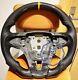 VINS CARBON FIBER Steering Wheel FOR CHEVROLET CRUZE 2011 2016YS WithYELLOW LINE