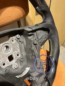 VINS CARBON FIBER Steering Wheel FOR CHEVROLET CRUZE 2011 2016YS WithYELLOW LINE