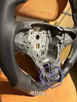 VINS CARBON FIBER Steering Wheel FOR CHEVROLET CRUZE 2011 2016YS WithYELLOW LINE