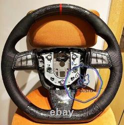VINS HONEYCOMB CARBON FIBER Steering Wheel FOR Cadillac CTS-V With BLACK LEATHER