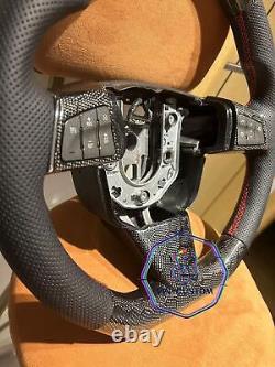 VINS HONEYCOMB CARBON FIBER Steering Wheel FOR Cadillac CTS-V With BLACK LEATHER