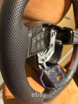 VINS HONEYCOMB CARBON FIBER Steering Wheel FOR Cadillac CTS-V With BLACK LEATHER