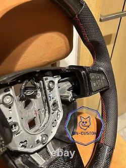 VINS HONEYCOMB CARBON FIBER Steering Wheel FOR Cadillac CTS-V With BLACK LEATHER