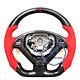 VINS REAL CARBON FIBER Steering Wheel FOR INFINITI g37g25 G37X WithRED SUEDE