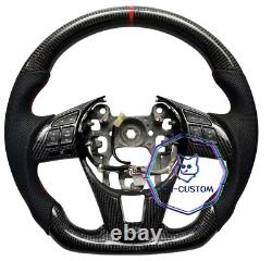 VINS REAL CARBON FIBER Steering Wheel FOR MAZDA CX-5/CX-3 WithRED RING(NO BUTTONS)