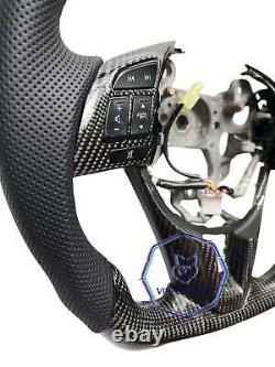 VINS REAL CARBON FIBER Steering Wheel FOR MAZDA CX-5/CX-3 WithRED RING(NO BUTTONS)