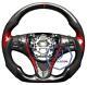 VIN'S CARBON FIBER Steering Wheel FOR Acura TLX RED LINE/BK LEATHER 2015 2020Y
