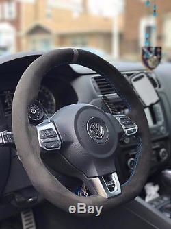 VW GOLF GTI MK6 suede steering wheel cover wrap