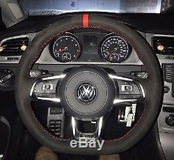 VW GOLF GTI MK7 suede steering wheel cover wrap
