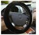 Vehicle Steering Wheel Cover Classic Black Car Wheel Protector truck Sheepskin