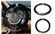 Velvet Rubber Car Sport Steering Wheel Cover Size 38CM 15'' for BMW