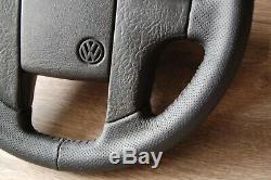 Vw Golf Mk2 Gti Passat B3 Corrado Leather Steering Wheel Black New 191419091ah