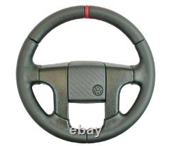 Vw Volkswagen Mk2 Golf II 2 Gti New Leather Steering Wheel Red Sport Cover New
