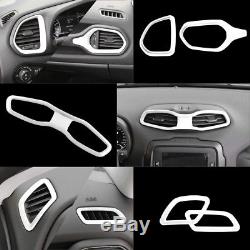 White Interior Accessory Decoration Trim Steering Wheel Cover For Jeep Renegade