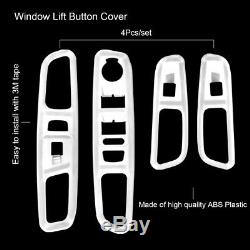 White Interior Accessory Decoration Trim Steering Wheel Cover For Jeep Renegade