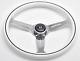 White Nd style Steering Wheel chrome spokes and nardi horn button