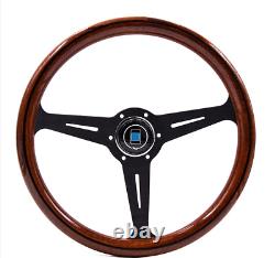 Wooden Nardi Steering Wheel with cover and horn button