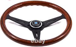 Wooden Nardi Steering Wheel with cover and horn button