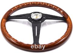 Wooden Nardi Steering Wheel with cover and horn button