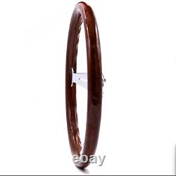 Wooden Nd style chrome spoke Steering Wheel with cover, Nardi horn button wood